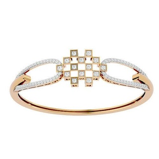 Armband 044 Sterling Schmuck Armbänder Hochzeit Engagement Juwel druckbar Gold Platin Armreif Luxus leuchtenden Silber Diamant 3d print model - Mito3D