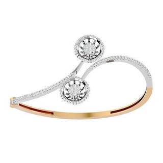 bracelet - 050 sterling jewelry bracelets wedding engagement jewellery jewel printable gold platinum bangle luxury shining silver diamond 3d print model - Mito3D