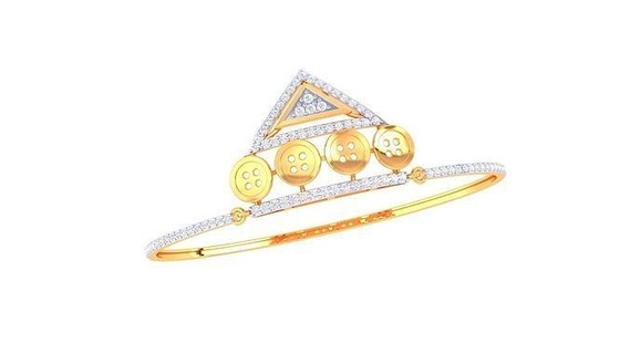 bilezik 10b altın takı mücevher sterlin yazdırılabilir gümüş düğün parlıyor nişan platin parlak elmas lüks bilezikler 3d print model - Mito3D