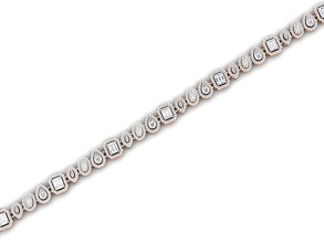 pulseira 10 ouro joalheria jóia esterlina imprimível prata casamento brilhando noivado jóias platina brilhante diamante gema luxo pulseiras 3d print model - Mito3D