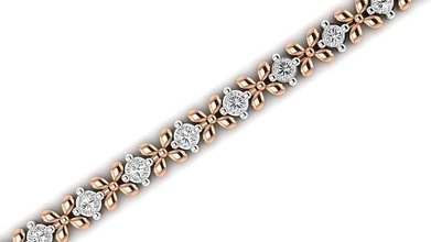 bracelet 13 or bijoux bijou sterling imprimable argent mariage brillant engagement platine diamant gemme luxe bracelets 3d print model - Mito3D
