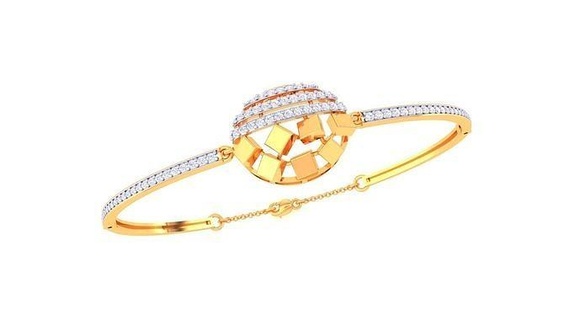 bracelet - 15b gold jewelry jewel sterling printable silver wedding shining engagement jewellery platinum brilliant diamond gem luxury bracelets 3d print model - Mito3D