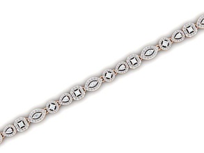 pulseira 17 ouro joalheria jóia esterlina imprimível prata casamento brilhando noivado jóias platina brilhante diamante gema luxo pulseiras 3d print model - Mito3D