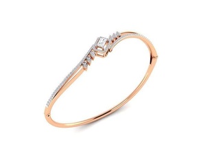 bracelet 25 or bijoux bijou sterling imprimable argent mariage brillant engagement platine diamant gemme luxe bracelets 3d print model - Mito3D