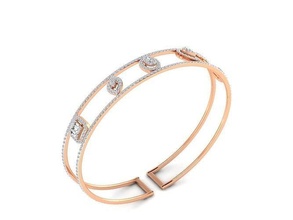 braccialetto 27 oro gioielleria gioiello sterlina stampabile argento nozze splendente Fidanzamento platino brillante diamante gemma lusso braccialetti 3d print model - Mito3D
