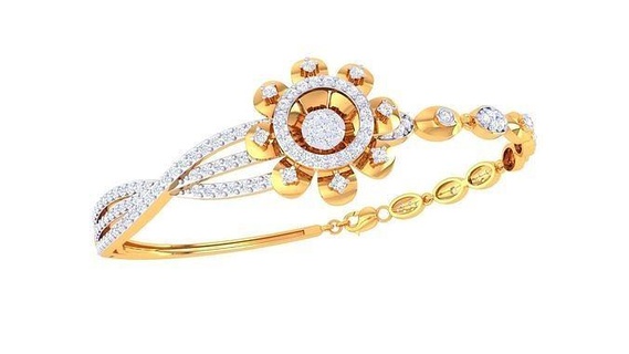bracelet - 30 gold jewelry jewel sterling printable silver wedding shining engagement jewellery platinum brilliant diamond gem luxury bracelets 3d print model - Mito3D
