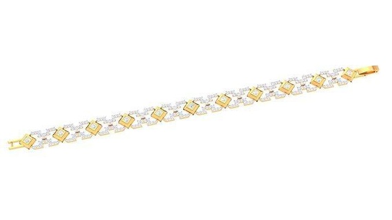 bracelet - 38 gold jewelry jewel sterling printable silver wedding shining engagement jewellery platinum brilliant diamond gem luxury bracelets 3d print model - Mito3D