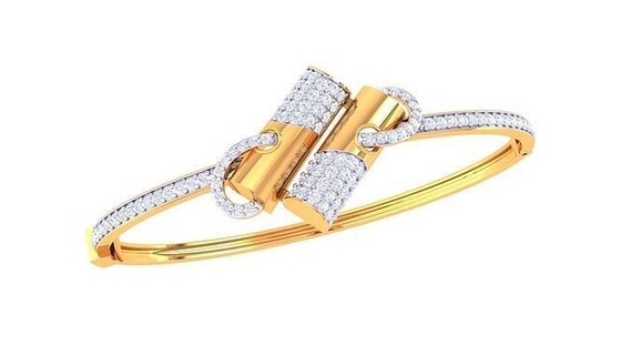 braccialetto 41 oro gioielleria gioiello sterlina stampabile argento nozze splendente Fidanzamento platino brillante diamante gemma lusso braccialetti 3d print model - Mito3D