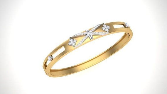 Armband 4 Gold Schmuck Juwel Sterling druckbar Silber Hochzeit leuchtenden Engagement Platin brillant Diamant Luxus Armbänder 3d print model - Mito3D