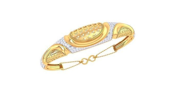 braccialetto 47 oro gioielleria gioiello sterlina stampabile argento nozze splendente Fidanzamento platino brillante diamante gemma lusso braccialetti 3d print model - Mito3D