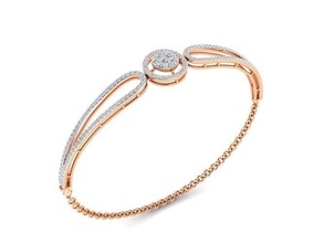 braccialetto 48 oro gioielleria gioiello sterlina stampabile argento nozze splendente Fidanzamento platino brillante diamante gemma lusso braccialetti 3d print model - Mito3D