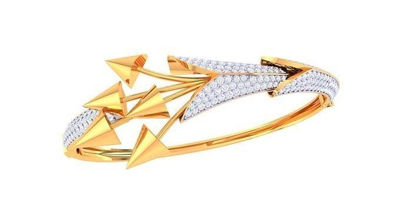 pulseira 52 ouro joalheria jóia esterlina imprimível prata Casamento brilhando noivado jóias platina brilhante diamante gema luxo pulseiras 3d print model - Mito3D