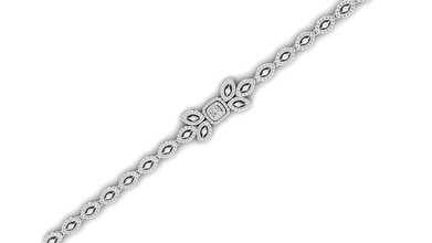 braccialetto 56 oro gioielleria gioiello sterlina stampabile argento nozze splendente Fidanzamento platino brillante diamante gemma lusso braccialetti 3d print model - Mito3D