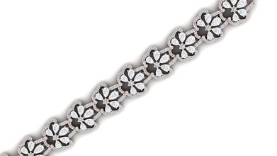 braccialetto 61 oro gioielleria gioiello sterlina stampabile argento nozze splendente fidanzamento platino brillante diamante gemma lusso braccialetti 3d print model - Mito3D