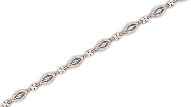 bracelet 64 or bijoux bijou sterling imprimable argent mariage brillant engagement platine diamant gemme luxe bracelets 3d print model - Mito3D
