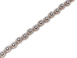 bracelet 65 or bijoux bijou sterling imprimable argent mariage brillant engagement platine diamant gemme luxe bracelets 3d print model - Mito3D