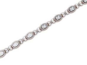braccialetto 67 oro gioielleria gioiello sterlina stampabile argento nozze splendente fidanzamento platino brillante diamante gemma lusso braccialetti 3d print model - Mito3D