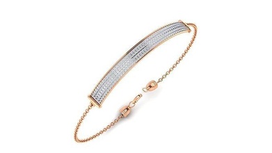 braccialetto 7 oro gioielleria gioiello sterlina stampabile argento nozze splendente Fidanzamento platino brillante diamante gemma lusso braccialetti 3d print model - Mito3D