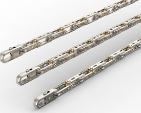 bracelet - chain metallic gold hinge movable links silver jewelry 3dprint jewel fashion bracelets 3d print model - Mito3D