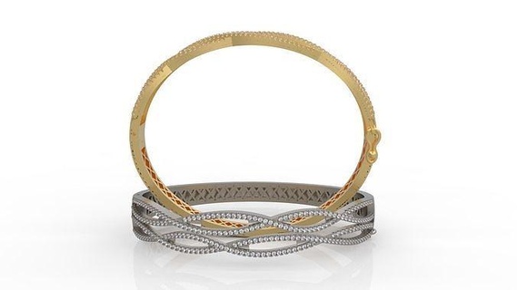 braccialetto 011 braccialetti oro gioielleria cinturino polso stampabile argento 3d print model - Mito3D