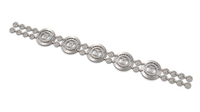 pulseira 02 ouro jóia joalheria prata imprimível diamante mulher moda casamento solitário saphire rubi engagem rolex pulseiras 3d print model - Mito3D