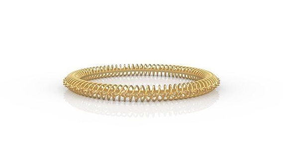 braccialetto 033 braccialetti oro gioielleria cinturino polso stampabile argento 3d print model - Mito3D