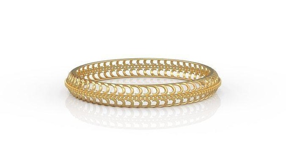 braccialetto 048 braccialetti oro gioielleria cinturino polso stampabile argento 3d print model - Mito3D