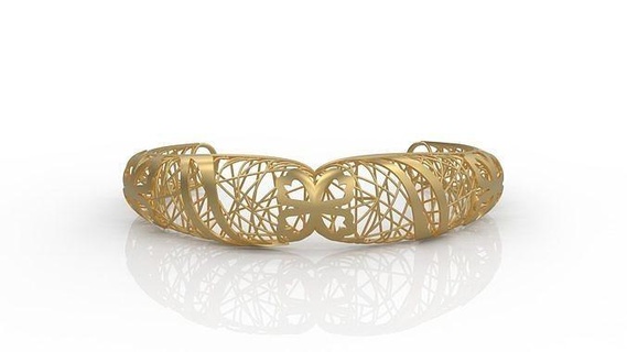 braccialetto 072 braccialetti oro gioielleria cinturino polso stampabile argento 3d print model - Mito3D