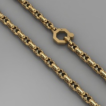 pulsera de 102 la joyería plata imprimible oro cadena las pulseras el collar 3d print model - Mito3D