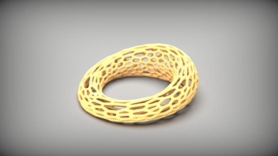 pulsera 2 anillo arte joyería joya moda diseño imprimible fusión 3d print model - Mito3D