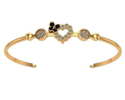bracelet b669 ring rings diamond gold solitaire silver pendant pendants jewelry engagement necklace bracelets 3d print model - Mito3D