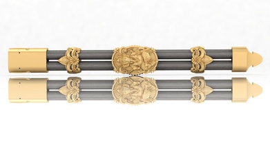 pulseira budda joalheria prata imprimível luxo retro ouro jóia criativo vida moda esterlina elegante 3d impressora fechadura exclusivo couro pulseiras 3d print model - Mito3D