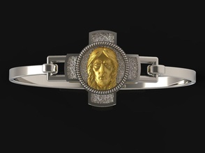 pulseira Cruz 16 joalheria luxo esterlina prata ouro anel jóias jóia noivado diamante Casamento moda beleza solitário impressão pulseiras gema pingentes argolas 3d print model - Mito3D