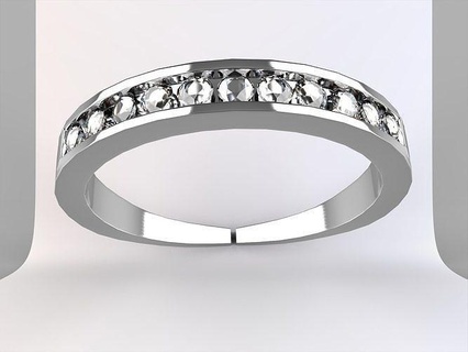bracelet diamond jewelry precious platinum luxury gem engagement wedding marriage gold printable ring silver sterling jewel art 3d print model - Mito3D