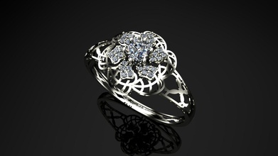 pulsera diamante joyería joya platino lujo oro plata anillo Moda prototipos dedo libra esterlina regalo compromiso belleza zafiro Diamante vendimia 3d print model - Mito3D