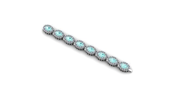 braccialetto diamanti braccialetti oro gioielleria argento diamante collana orecchino anelli gioiello moda design stampabile pendente squillare nozze 3d print model - Mito3D