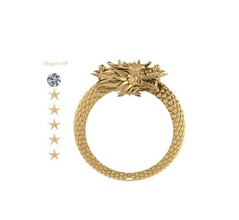 pulsera de dragón la joyería oro plata gem animal los anillos el diamante anillo moda blanco sterling las pulseras 3d print model - Mito3D