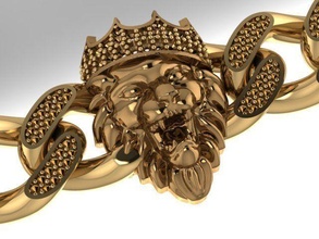pulseira moda cubano ligação correntes tecido prata ouro bercelet david yurman leão imprimível moderno luxo trançado mobília joalheria pulseiras 3d print model - Mito3D
