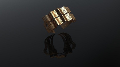 bracciale fusione gioielli braccialetto anello oro argento 3dprint 3d la stampante moda elegence art stampabile gioiello anelli bracciali 3d print model - Mito3D