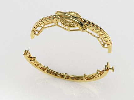 bracelet or bijoux imprimable diamant anneaux bague mariage bracelets 3d print model - Mito3D