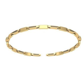 braccialetto oro gioielleria argento gemma brillante braccialetti 3d print model - Mito3D