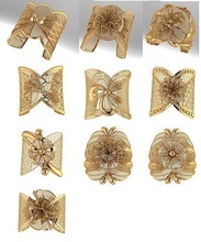 braccialetto gioielleria oro grande Turco 10 disegni bellissimo calzature moda donna lusso squillare braccialetti stampabile gioiello nozze medio Oriente 3d print model - Mito3D
