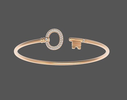 Armband Schlüssel Schmuck Diamant Tiffany Ohrringe brillant Tifany Ringe Ring Gold Anhänger Tiffani Armbänder 3d print model - Mito3D