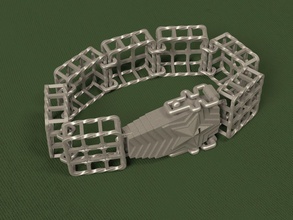bracelet lattice jewelry bangle jewellery ussr bandit mafia stl 3d printer brutal coffin bracelets 3d print model - Mito3D