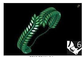 bracelet leaf headband bangle turkish printable gold jewelry bracelets 3d print model - Mito3D