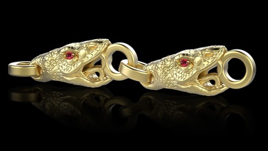 bilezik bağlantı yılan baş nişan yüzük süsleme takı düğün a kolye küpe erkekler kol düğmeleri altın gümüş platin haç çapraz isa bilezikler 3d print model - Mito3D