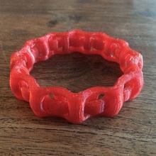 bracelet lié bracelets bijoux précieux cercle 3d print model - Mito3D