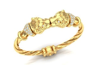 Armband Löwe Schmuck Sterling Mode Ring druckbar Silber Hochzeit Juwel Schönheit drucken brillant Engagement Diamant Platin Halskette 3d print model - Mito3D