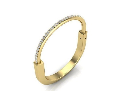 bracelet lock gold jewelry silver printable rings jewellery engagement wedding jewel ring diamond platinum fashion white gem beauty bracelets 3d print model - Mito3D
