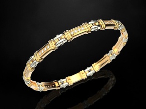 bracelet de verrouillage la boîte bijoux le d'impression 3dprinted imprimable conception joyau or mode printabl l'impression d'autres prototypage d'argent femme l'homme les bracelets 3d print model - Mito3D